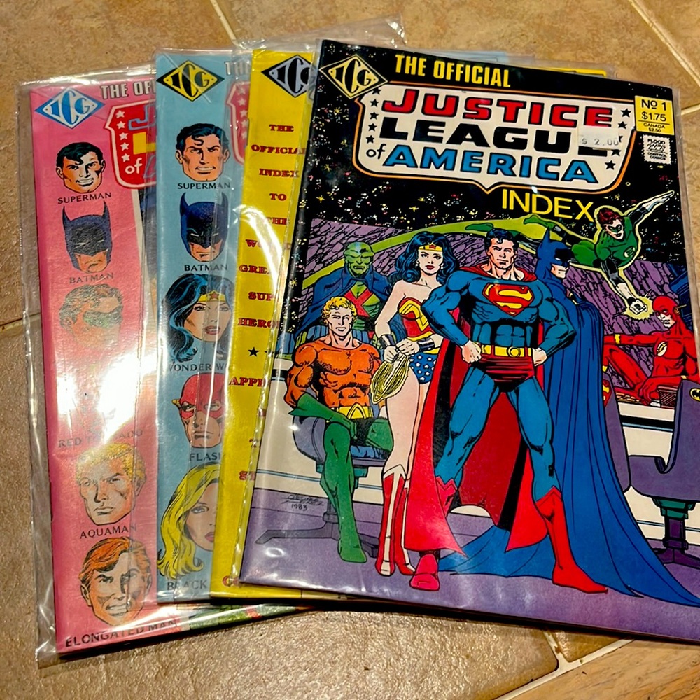 1986 The Official Justice League of America Index #1-4